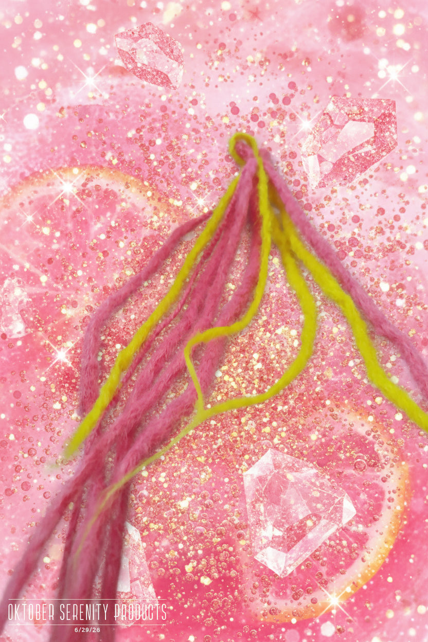 Strawberry lemonade cyber dreads
