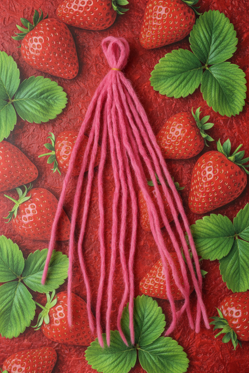 Strawberry hot pink cyberdreads